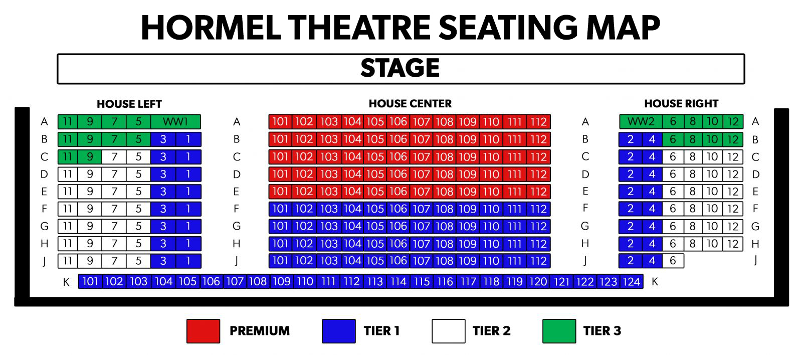 Seating Maps Phoenix Theatre